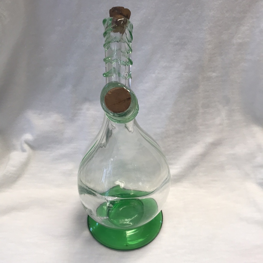 VTG Blown Glass Italian Oil & Vinegar Cruet - Picture 4 of 8